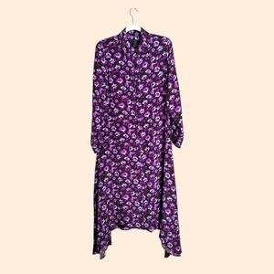 No. 6 Store Campden Silk Floral Midi Dress